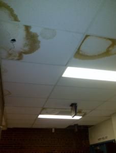ceiling tiles w/water damage