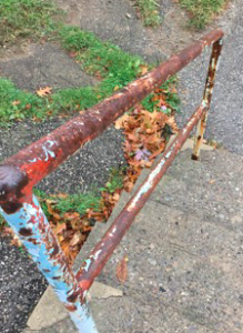 rusty railing