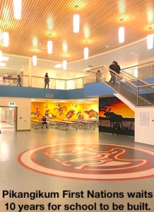 newly built First Nations school