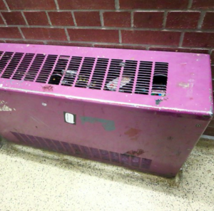 damaged radiator